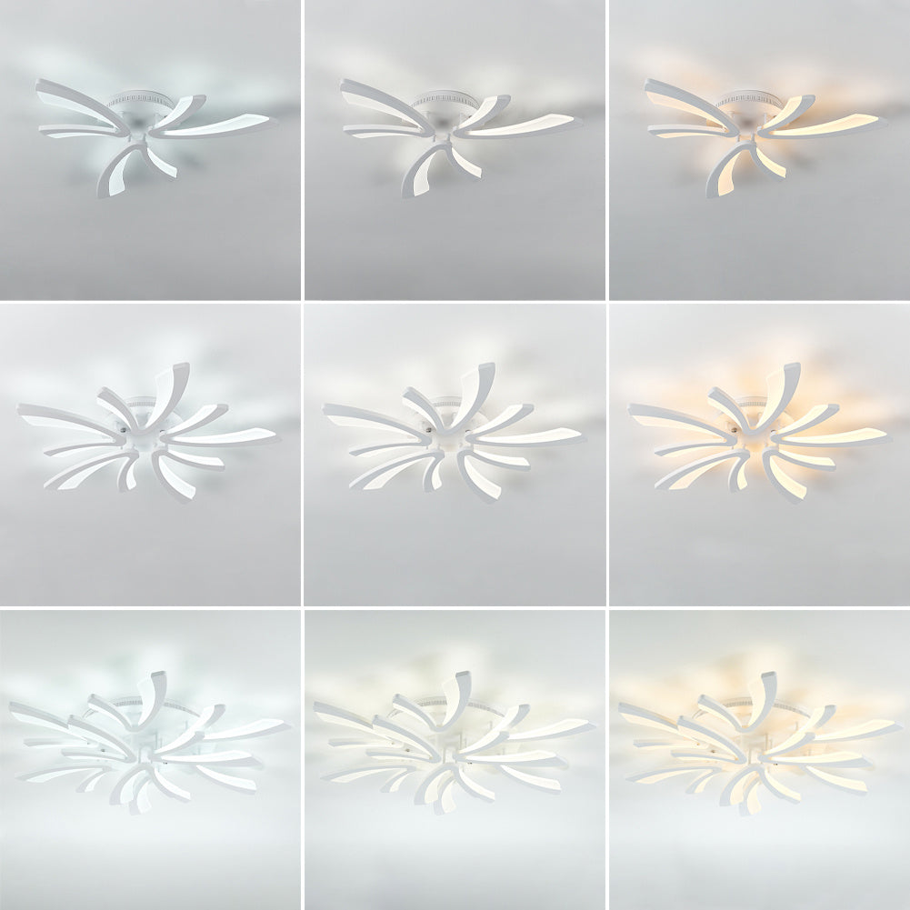 3/5/9/12 Head V Shape LED Ceiling Light Dimmable Lamp