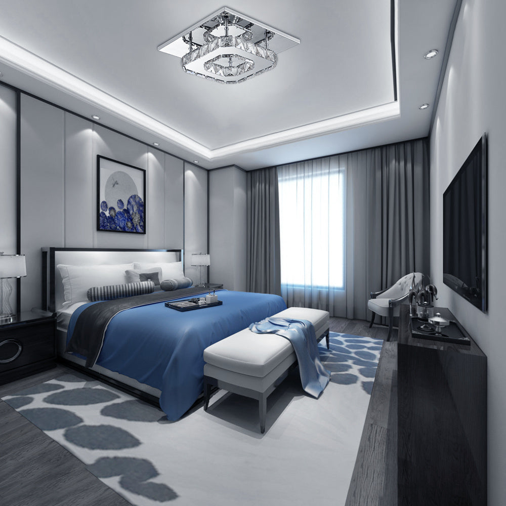 20 cm 12W LED Crystal Ceiling Lights Square/Round Chandelier