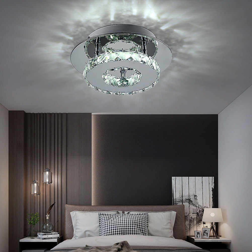 20 cm 12W LED Crystal Ceiling Lights Square/Round Chandelier