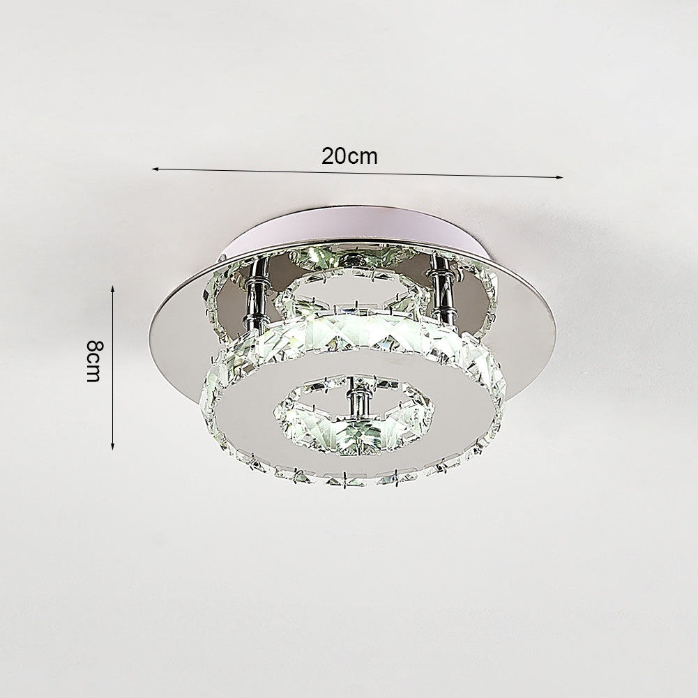 20 cm 12W LED Crystal Ceiling Lights Square/Round Chandelier