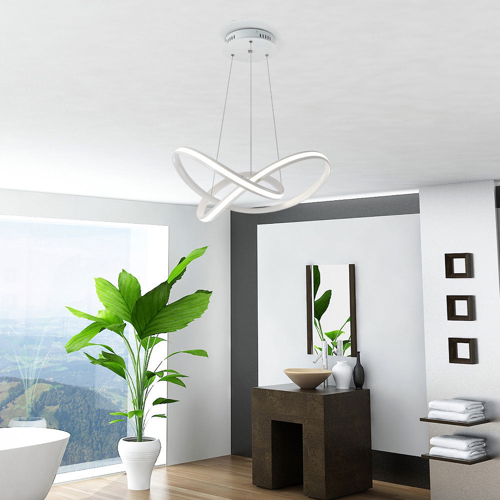 Large LED Ceiling Light Pendant Cool White Lighting Lamp Chandelier