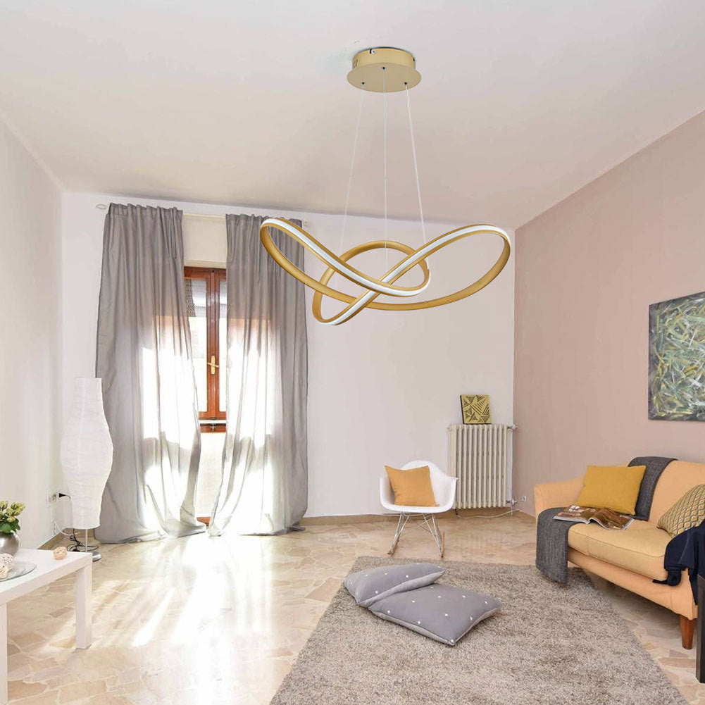 Large LED Ceiling Light Pendant Cool White Lighting Lamp Chandelier