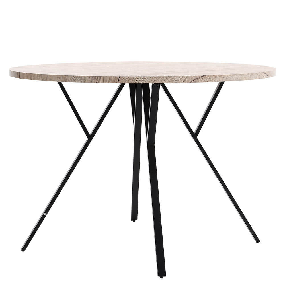 Modern Wood Round Dining Table Simple Coffee Table Home Kitchen