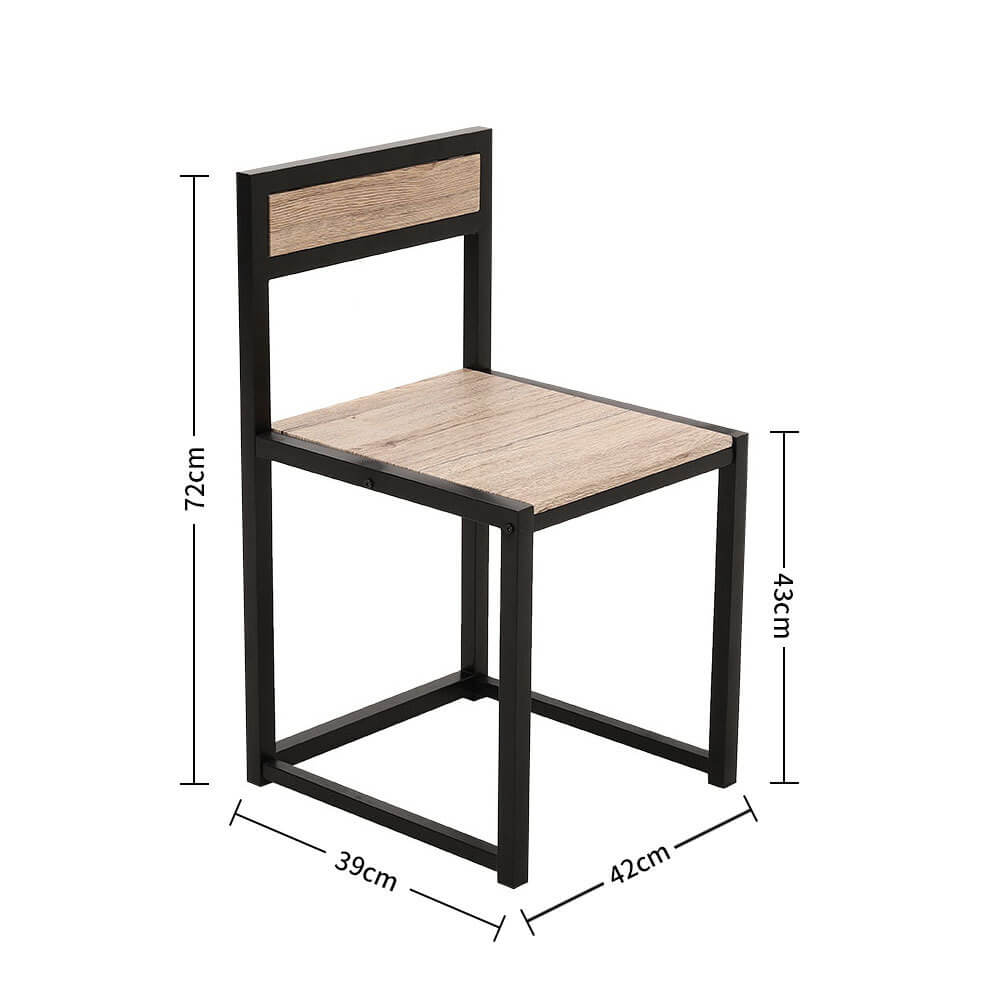 Retro Bar Table and 2 Bar Stools Chair Set Bistro Cafe