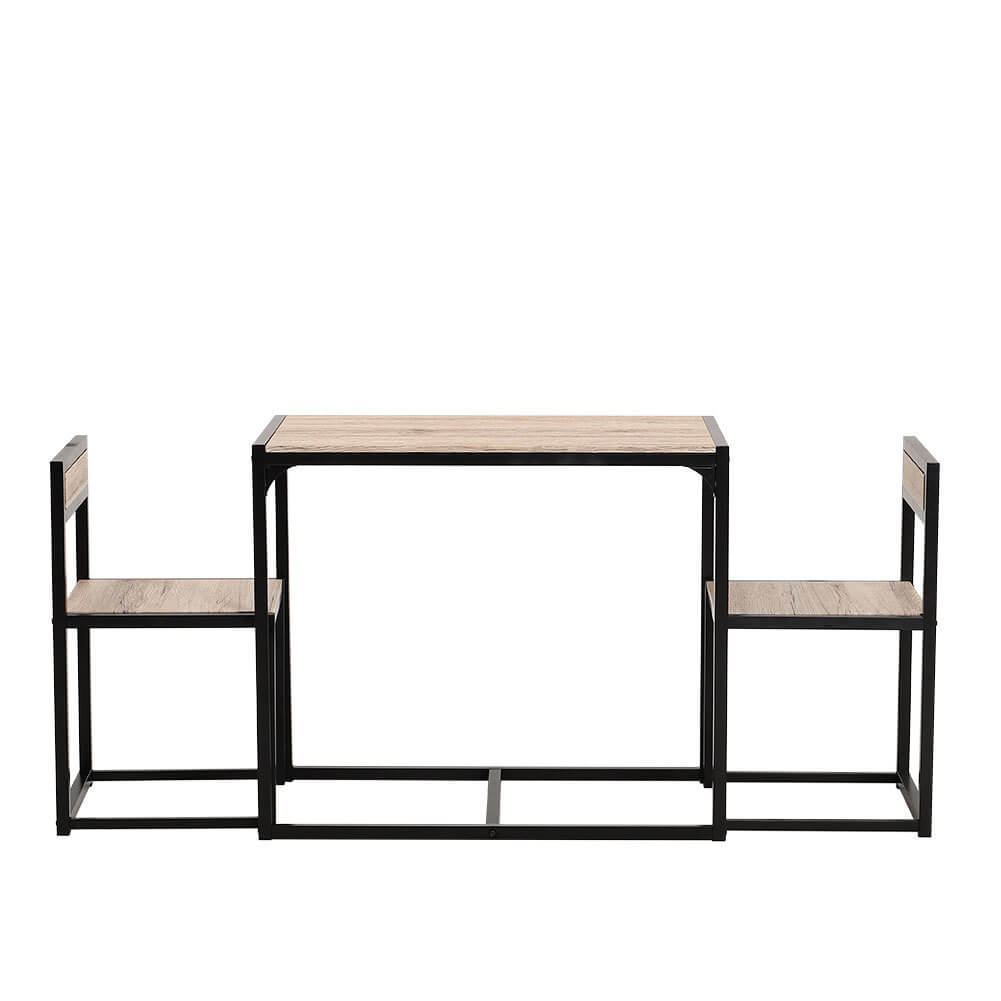 Retro Bar Table and 2 Bar Stools Chair Set Bistro Cafe