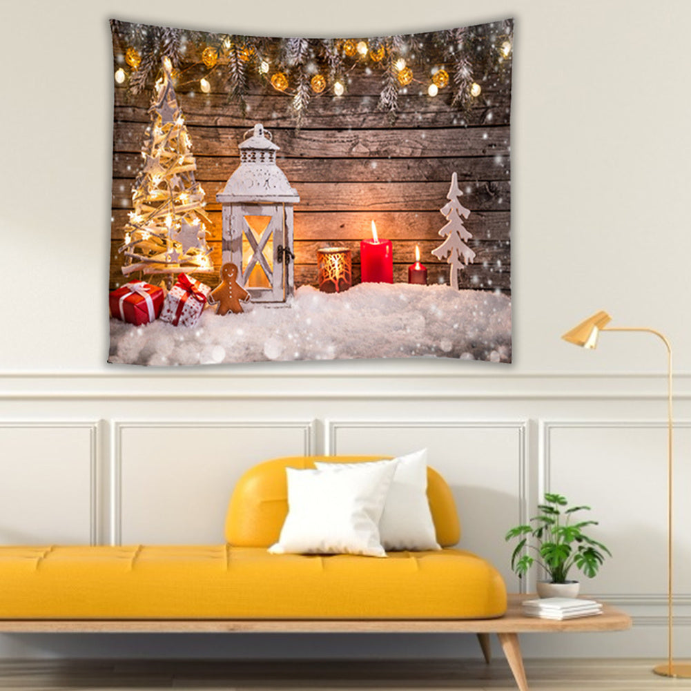 Christmas Party Tapestry Bedroom Background Cloth Wall Art Hanging Decorations