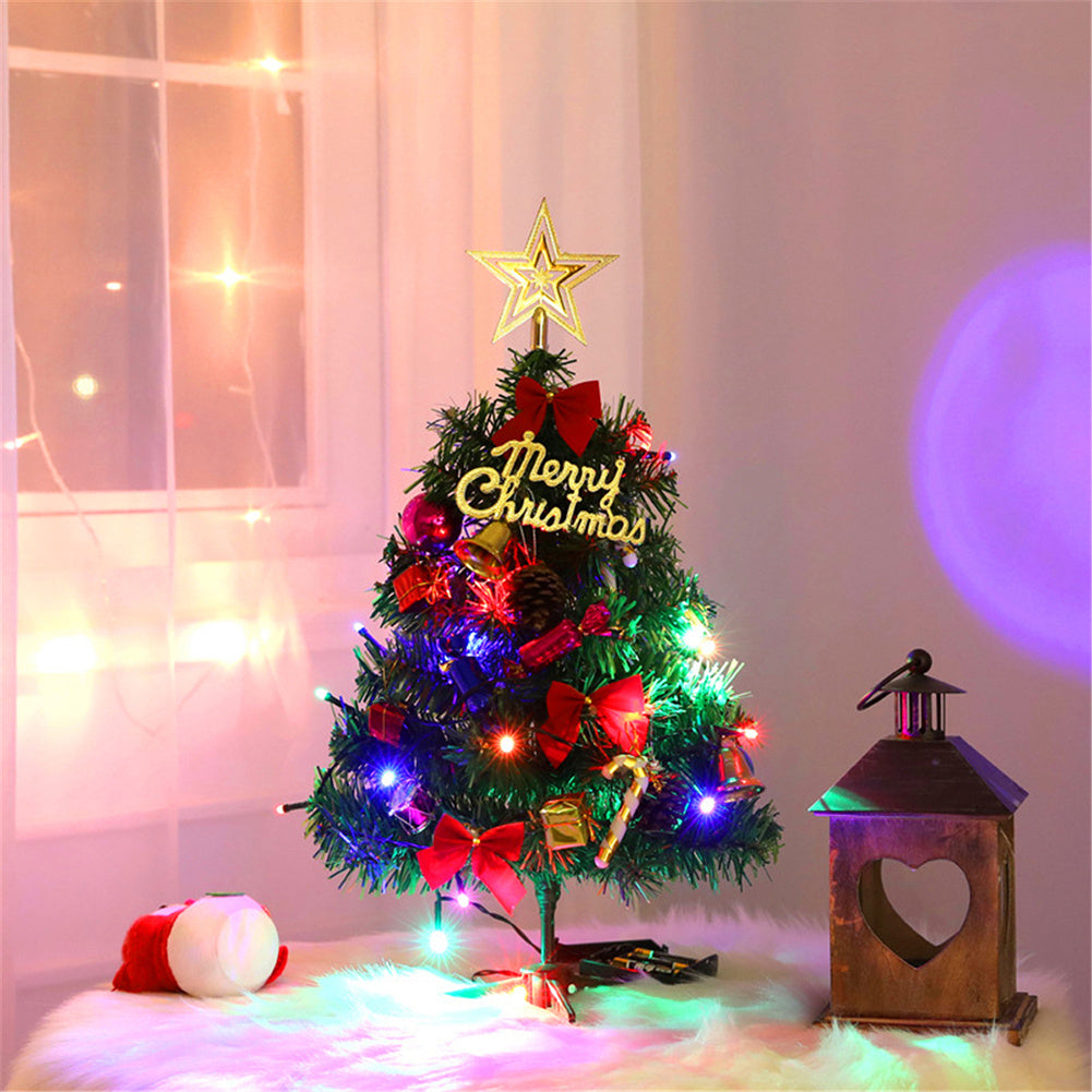 50cm Tabletop LED Artificial Mini Christmas Tree Xmas Ornament