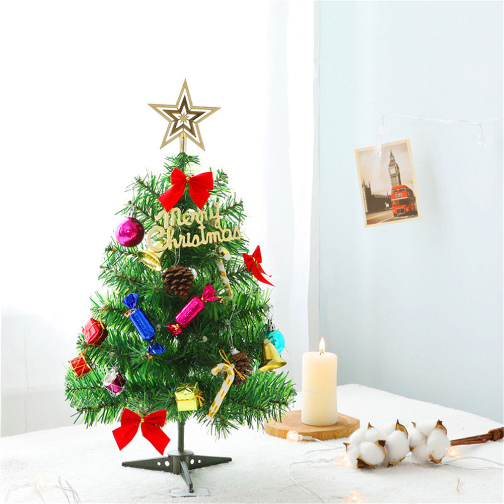 50cm Tabletop LED Artificial Mini Christmas Tree Xmas Ornament