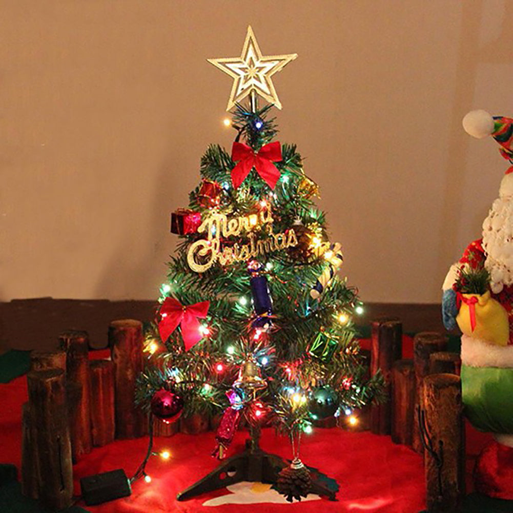 50cm Tabletop LED Artificial Mini Christmas Tree Xmas Ornament