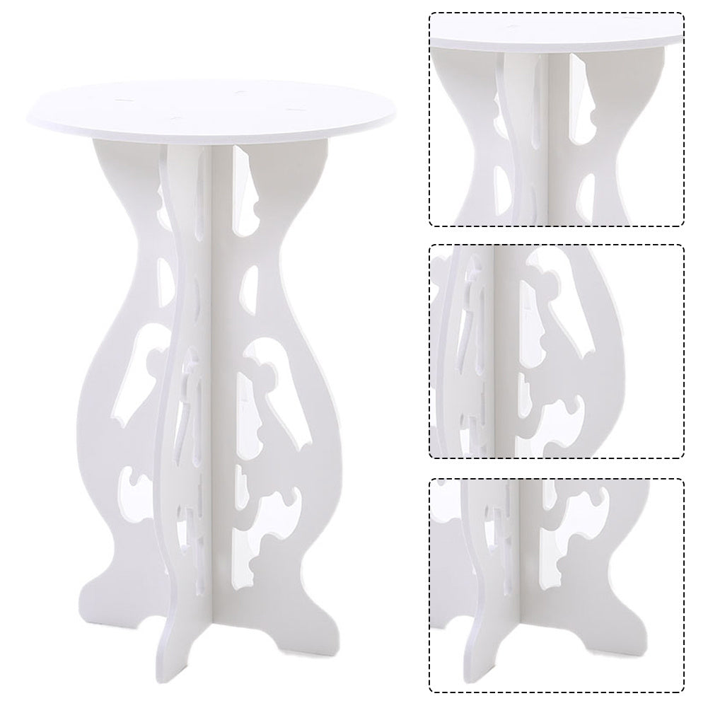 Small Side Table Round Coffee Tea Table Balcony Plant Stand