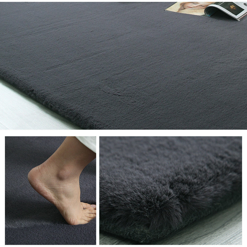 Soft Shaggy Area Rug Faux Rabbit Fur Floor Carpet Sofa Cover