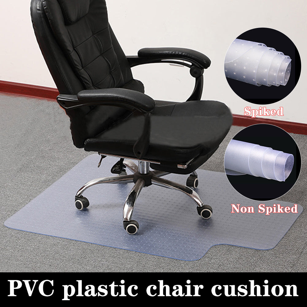PVC Plastic Non Slip Home Office Chair Desk Mat Floor Carpet Protector Clear Pad