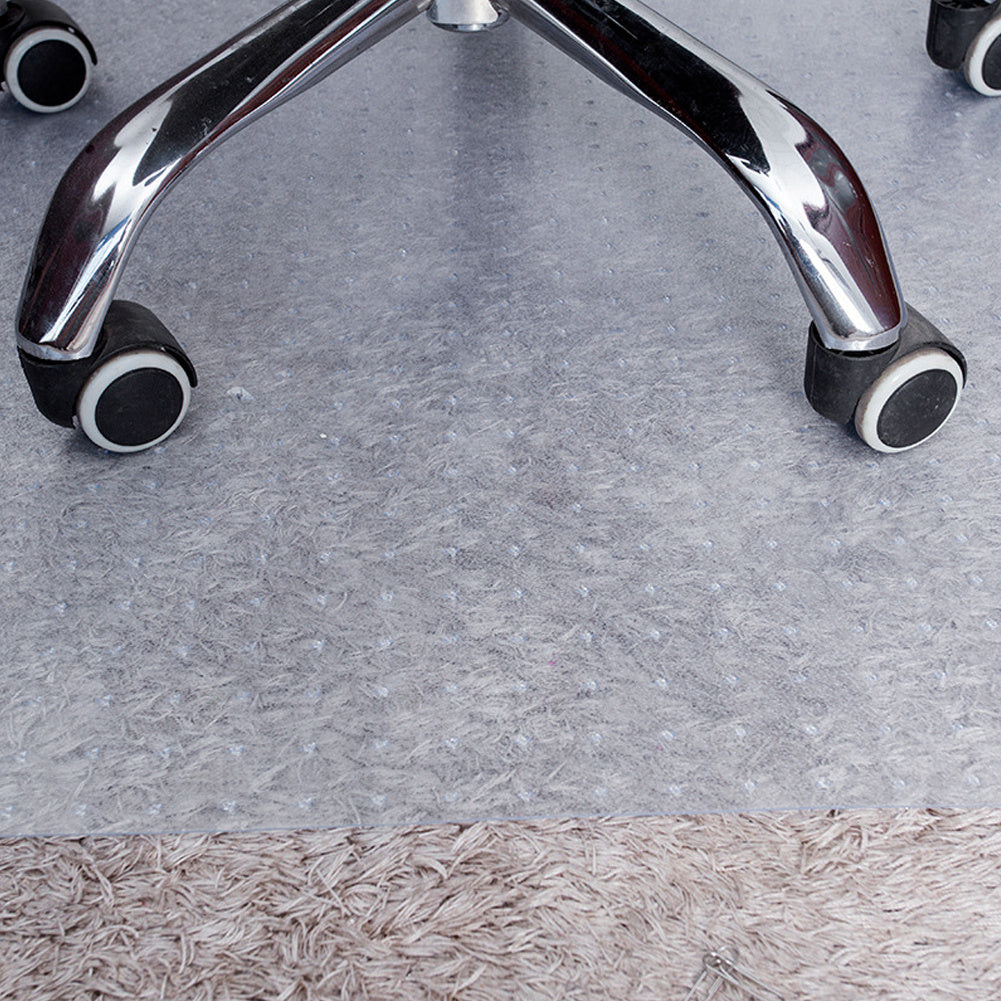 PVC Plastic Non Slip Home Office Chair Desk Mat Floor Carpet Protector Clear Pad