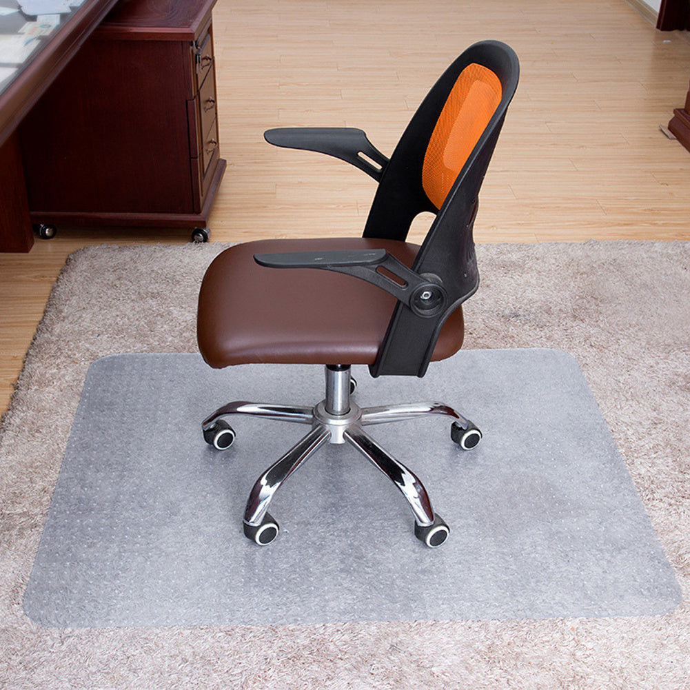 PVC Plastic Non Slip Home Office Chair Desk Mat Floor Carpet Protector Clear Pad