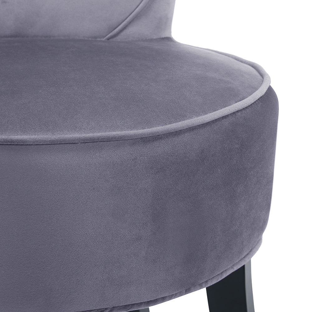 Velvet/Linen Dressing Table Stool Padded Makeup Vanity Chair
