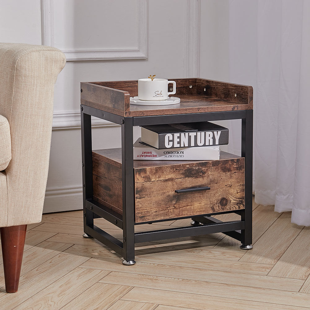 Square Wood Sofa Side End Table Lamp Table Nightstand