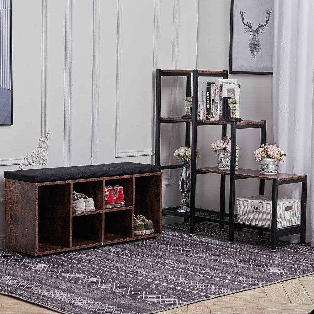 4-Tier Ladder Shelf Cube Bookcase Display Organizer
