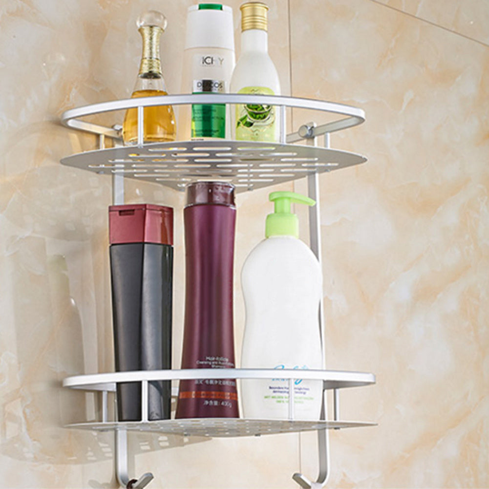 2/3Tier Corner Storage Shower Rack Shelf Bathroom Caddy Basket