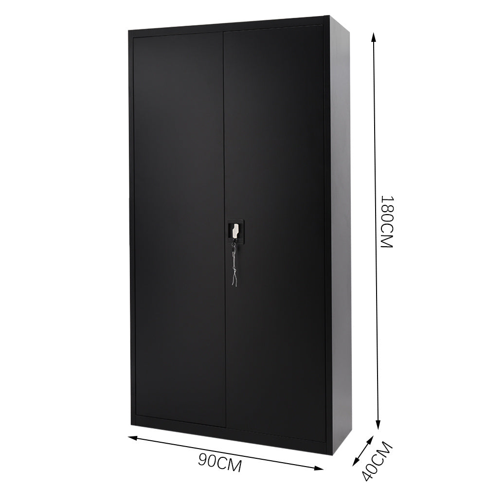 Office Storage Metal Cabinet Filing Document Cupboard Lockable Organizer Shelves