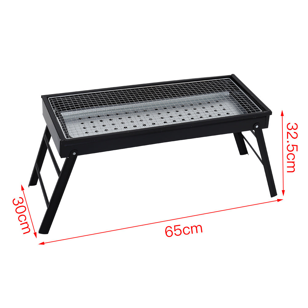 Large Folding Charcoal BBQ Grill Fire Pit Portable Stove