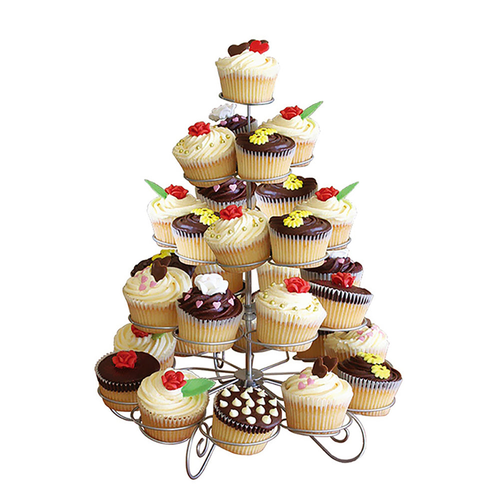 5 Tier Metal Wire Cupcake Holder Display Stand for Wedding Party