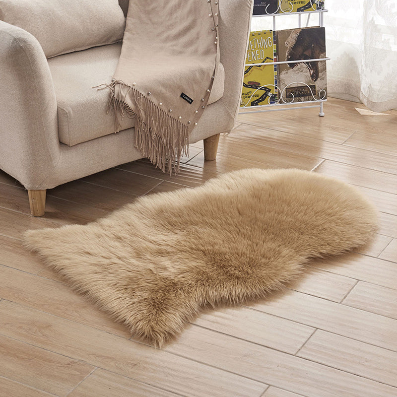 Irregular Soft Shaggy Rug Living room Bedroom Carpet Floor Fluffy Area Mats