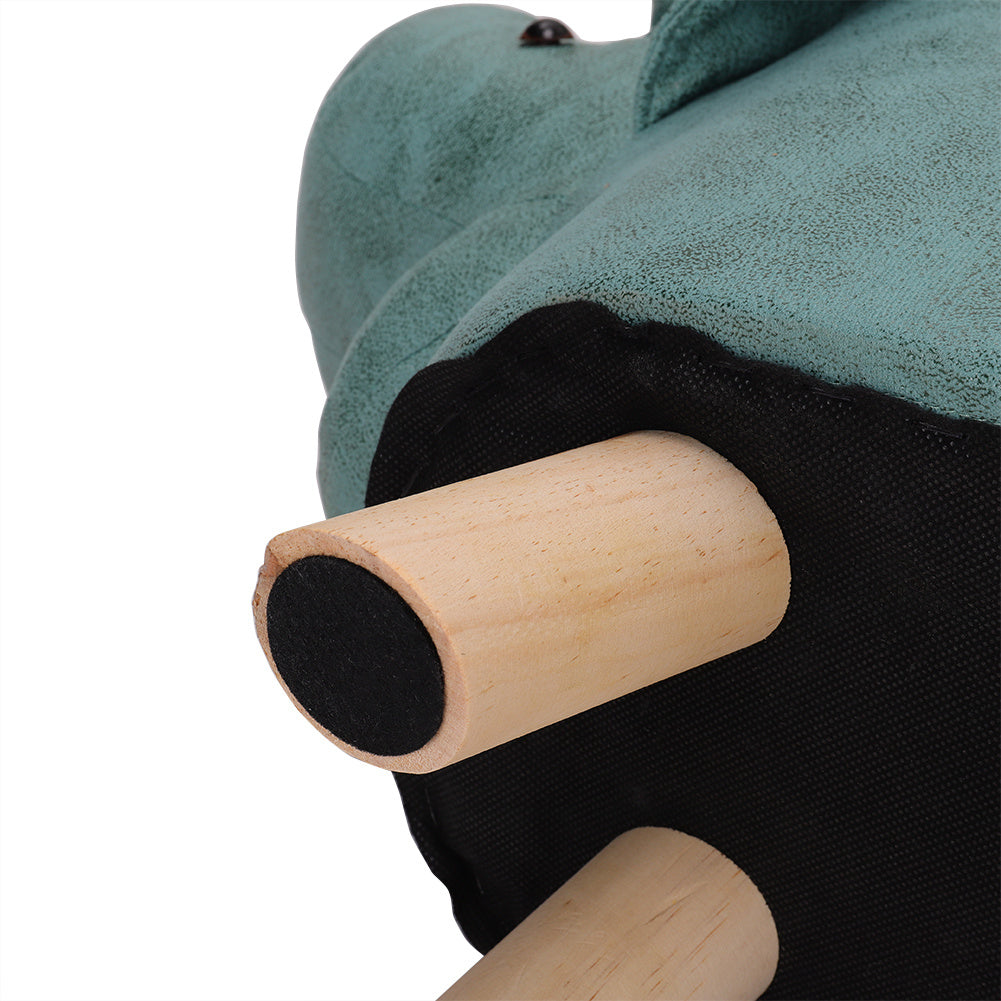 Cute Animal Shape Footstool Upholstered Kids Ottoman Pouffe Bedroom Playroom