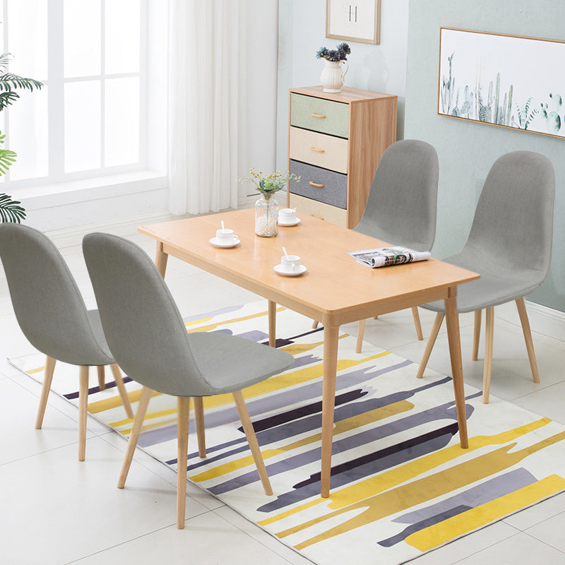 4pcs Scandinavian Modern Dining Table and 4 Chairs Home Kitchen Furniture