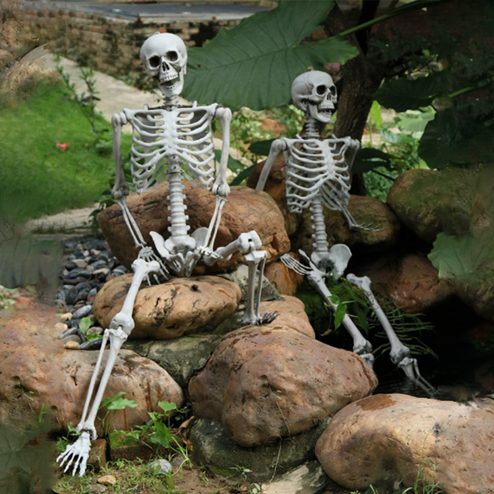 Halloween Human Skeleton Prop Poseable Full Size Model