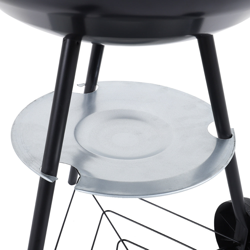 Portable Outdoor Charcoal Barbecue Grill with Wheels