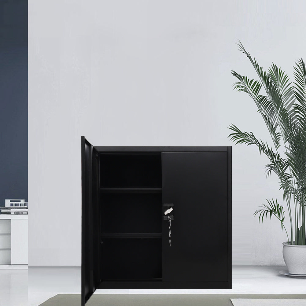 Office Filing Cabinet Metal Storage Lockable Cupboard Locker Staff Shelf Chest