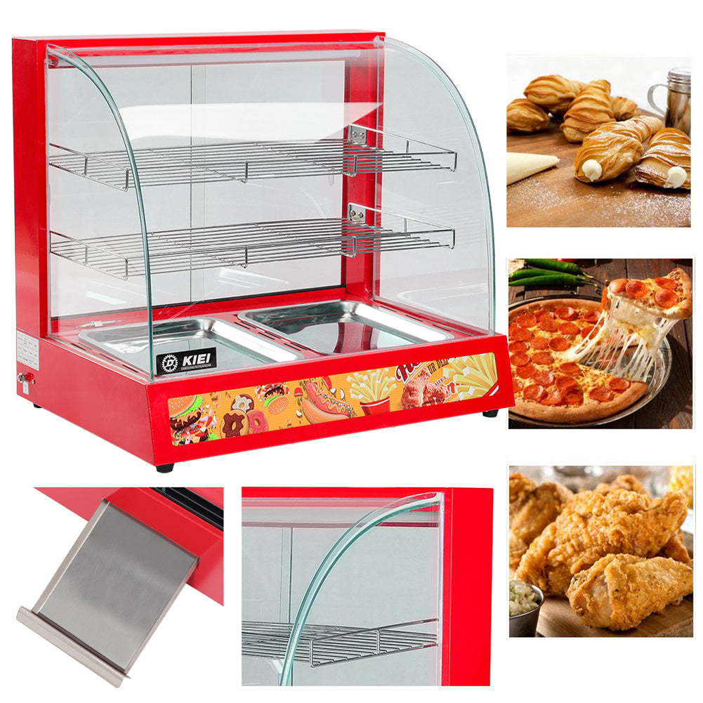 Counter Top Electric Food Warmer 3 Tier Commercial Food Warming Display Cabinet