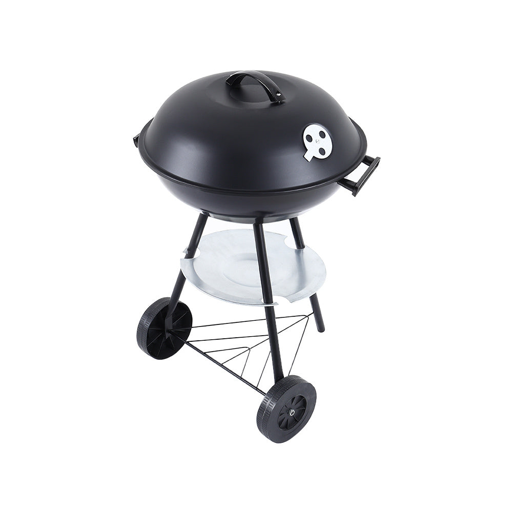 Portable Outdoor Charcoal Barbecue Grill with Wheels