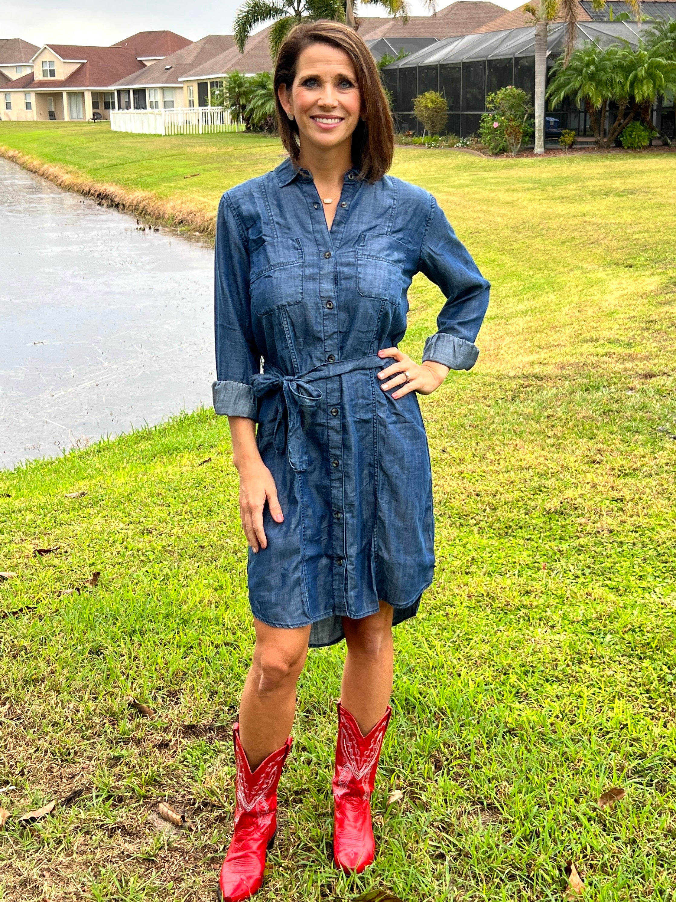 Riley Shirt Dress Maritime Denim Wash