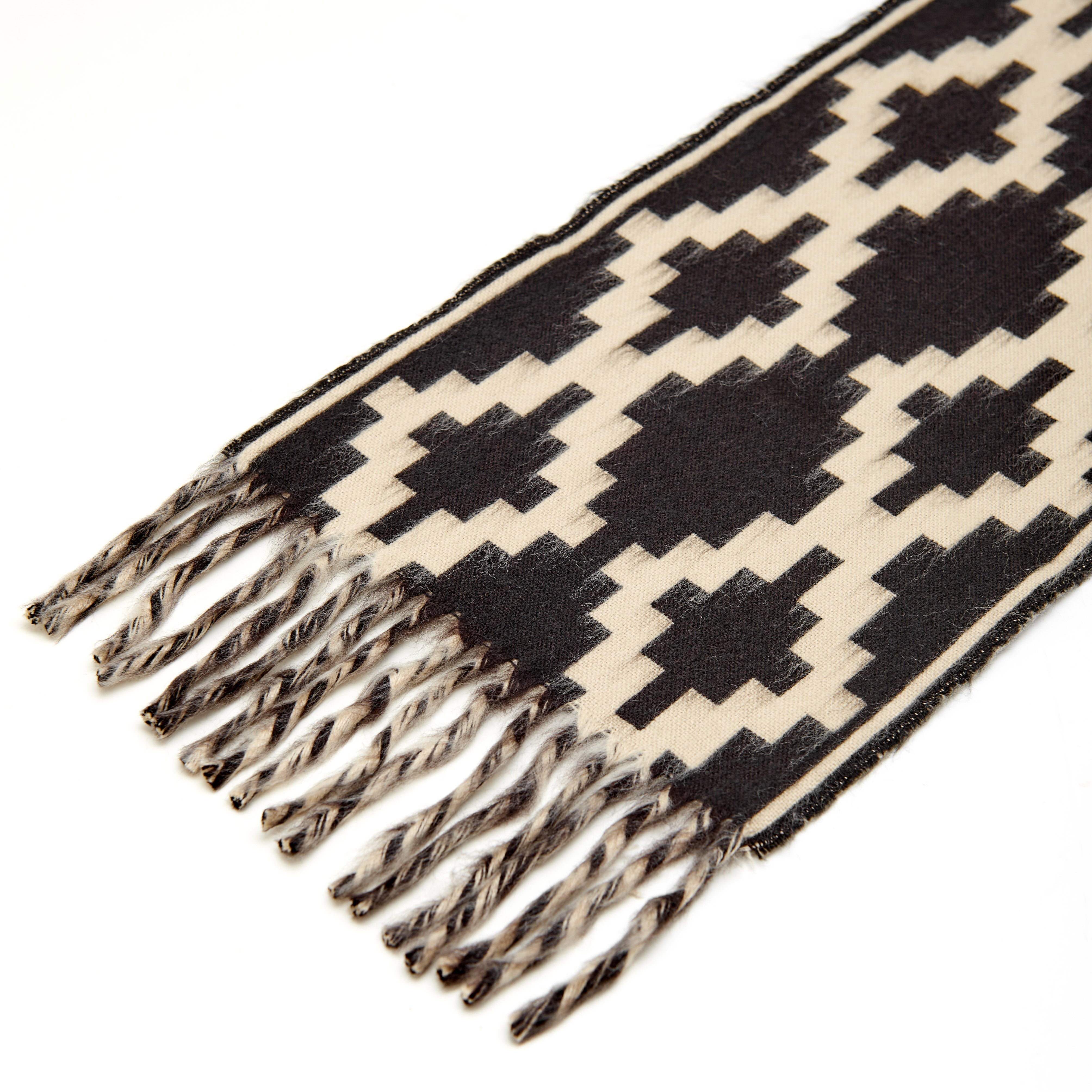 Guarda Pampa Scarf I Unisex I Argentinian Handmade (Grey & Cream)