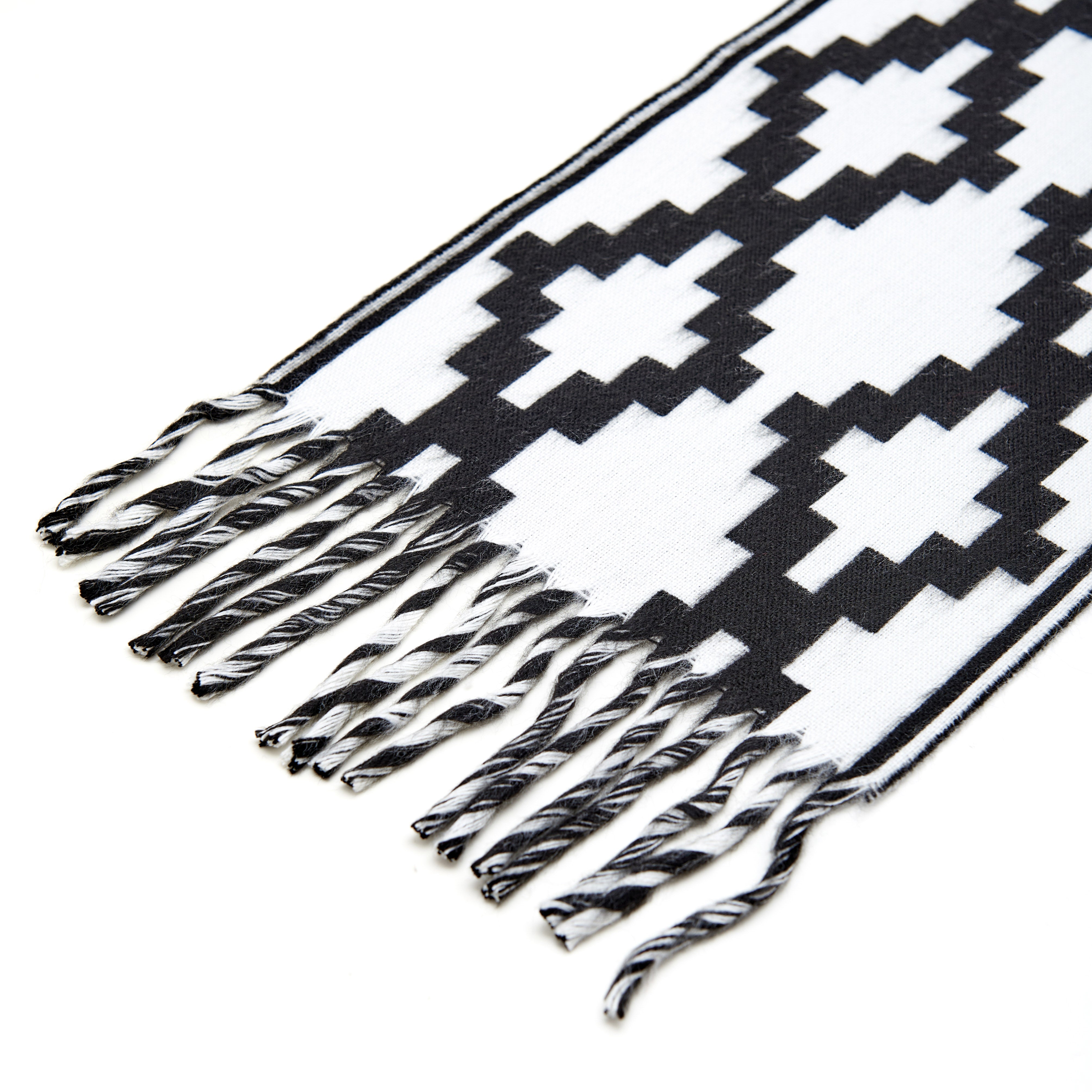 Guarda Pampa Scarf I Unisex I Argentinian Handmade (White & Black)