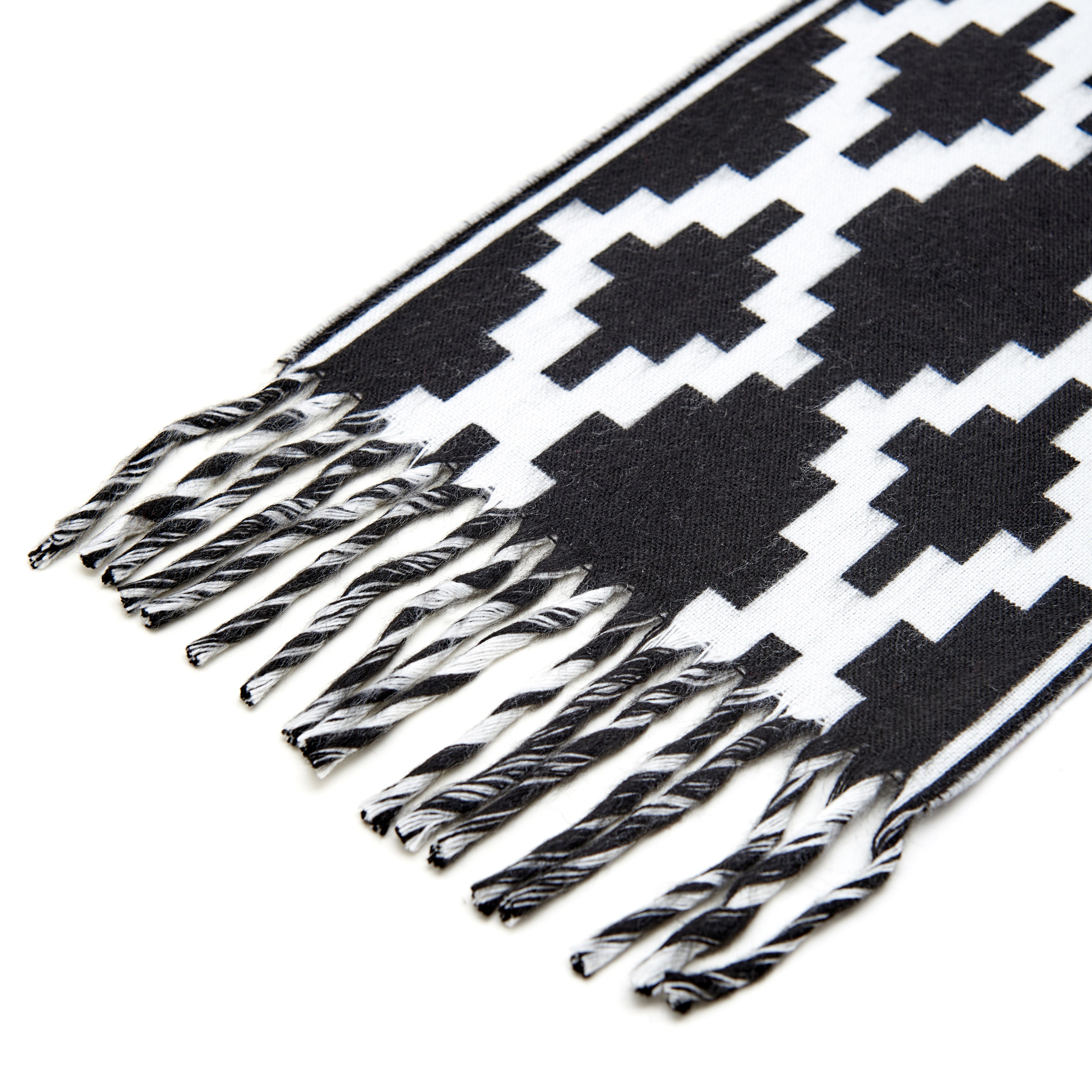 Guarda Pampa Scarf I Unisex I Argentinian Handmade (White & Black)