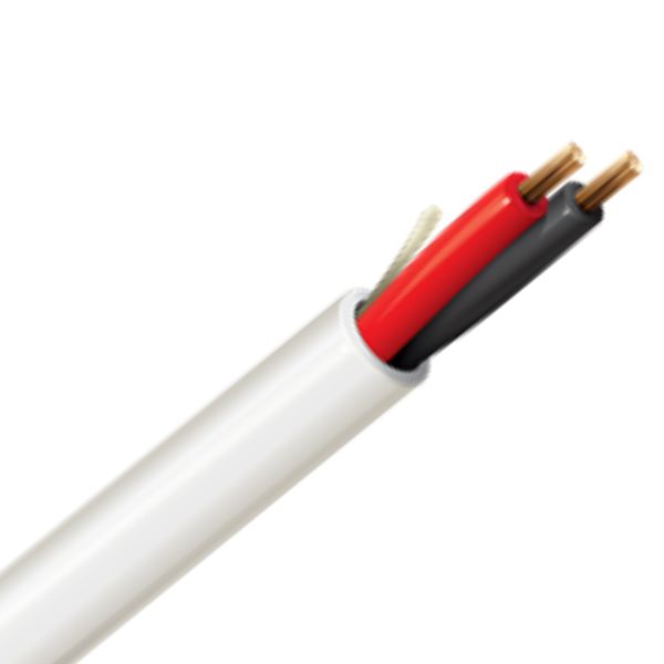 6200UE877U330 - CABLE 2C 22AWG STR UNSH 330FT CMP WHITE SECURITY AND AUDIO CABLE