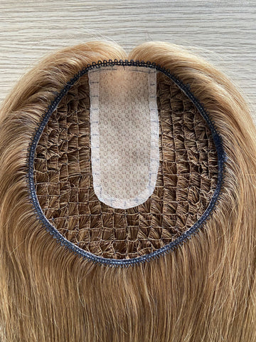 fishnet toppers fish net silk part virgin remy human hair