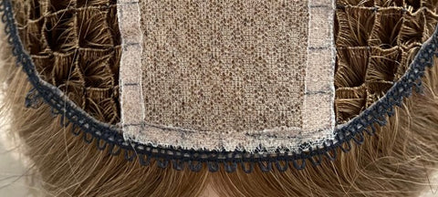 fishnet hair topper silk part virgin remy human hair