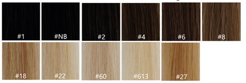 brilliantwigs hair weft extensions color map
