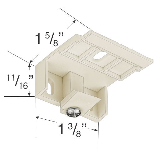  JCPenney Mounting Bracket for Corded Cellular, Pleated and Roman Shades 