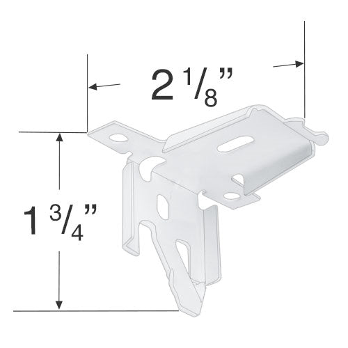  Hunter Douglas 2 1/8" Mounting Bracket for LiteRise, EasyRise, PowerRise, UltraGlide & Vertiglide Cellular Shades 