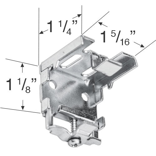  Hunter Douglas Hidden Metal Mounting Bracket for 1" Mini Blinds 