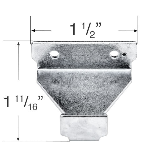  Rollease R-Series R16 Cassette Mounting Brackets for Roller Shades - CRUBKT53L 