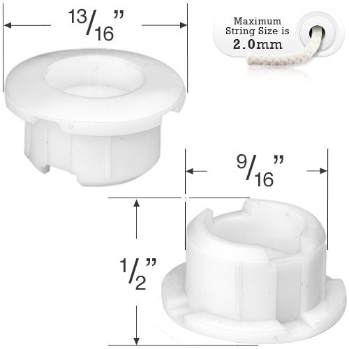  Bottom Rail Button for Horizontal Blinds with a 9/16" Hole 