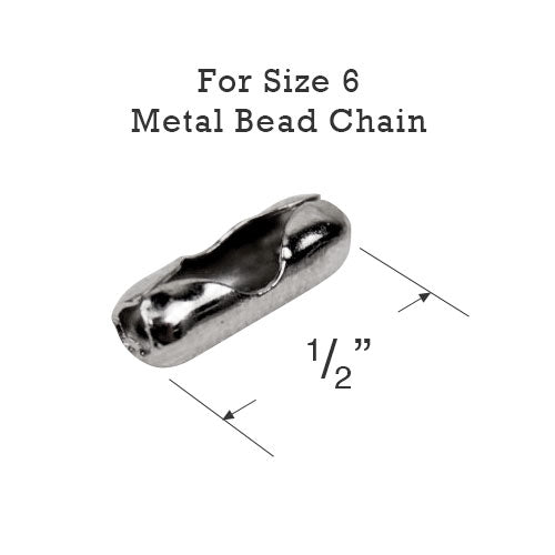  Metal Bead Chain Connector for Size #6 Chain 