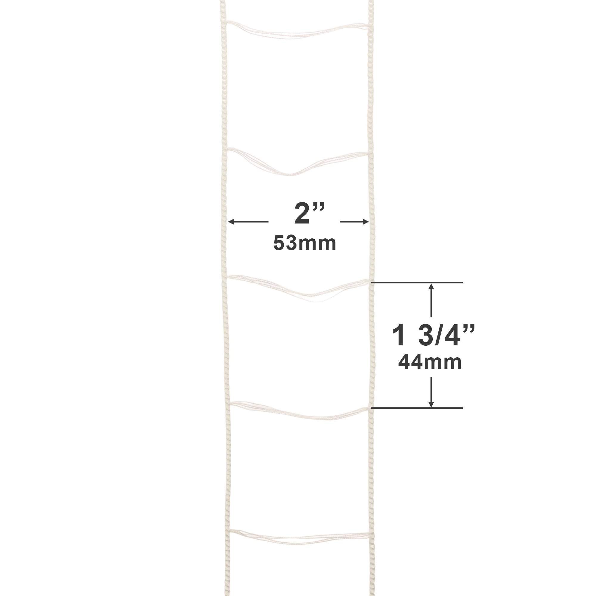  String Ladder for 2" Horizontal Wood, Faux Wood and Venetian Blinds (By-the-Foot) 