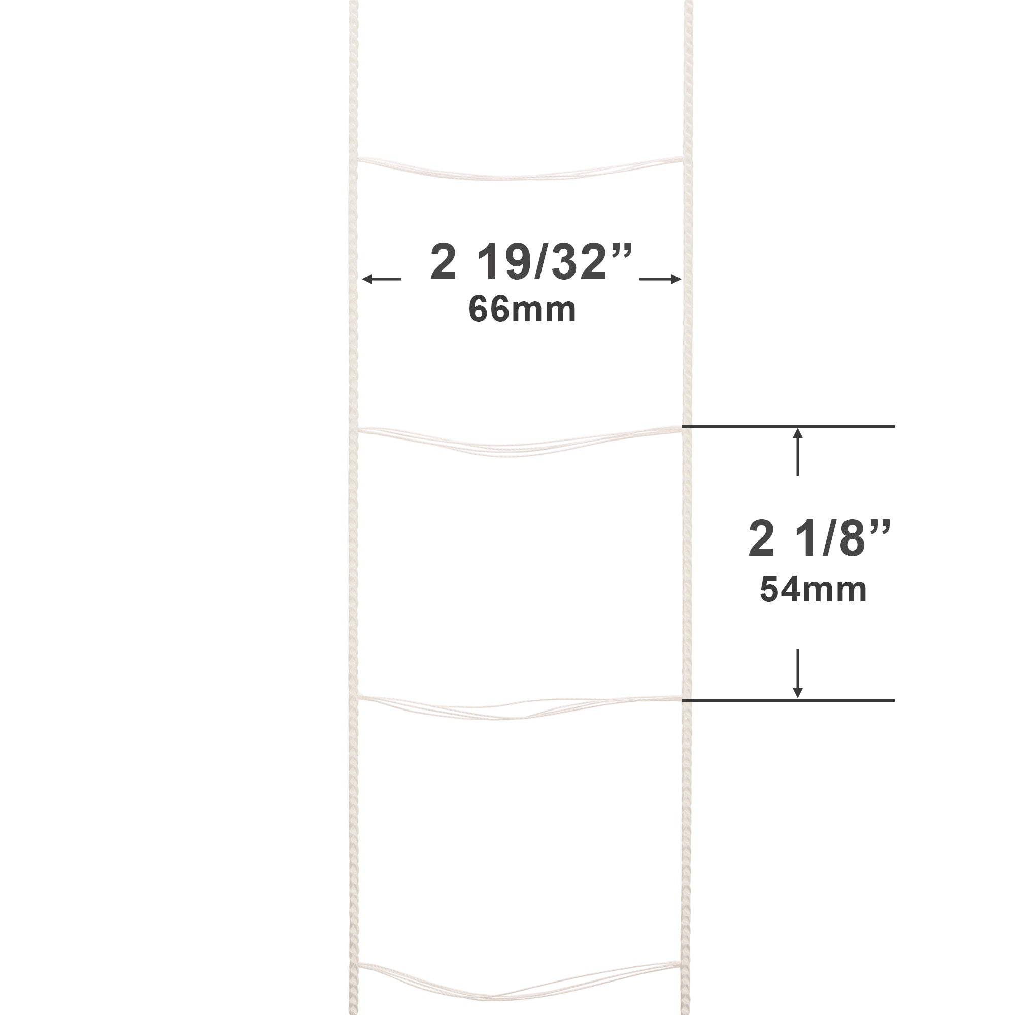  String Ladder for 2 1/2" Horizontal Wood, Faux Wood and Venetian Blinds (By-the-Foot) 