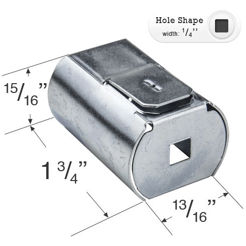  Metal Drum for 2" Horizontal Blinds with String Ladder - 1/4" Square Tilt Rod 